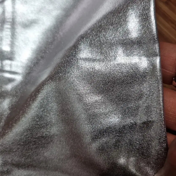 [BUNJANG] Rebody Silver Metallic Pants / 새상품 리바디에서 나온 실버 메탈릭 팬츠