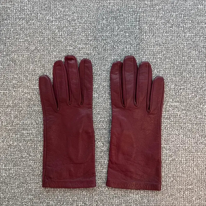 [BUNJANG] Dries Van Noten Leather Gloves Burgundy L / 드리스반노튼 레더 글러브 버건디 L