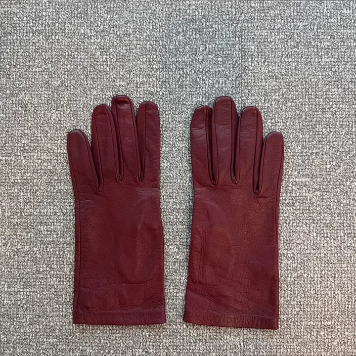 [BUNJANG] Dries Van Noten Leather Gloves Burgundy L / 드리스반노튼 레더 글러브 버건디 L