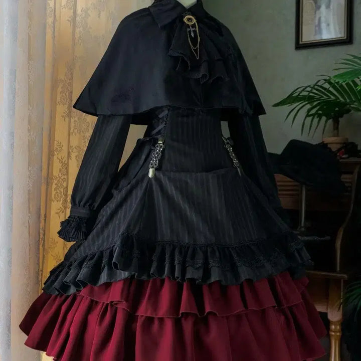 [BUNJANG] Vintage Gothic Lolita Long Dress / 고딕 로리타 빈티지 롱드레스(2컬러)