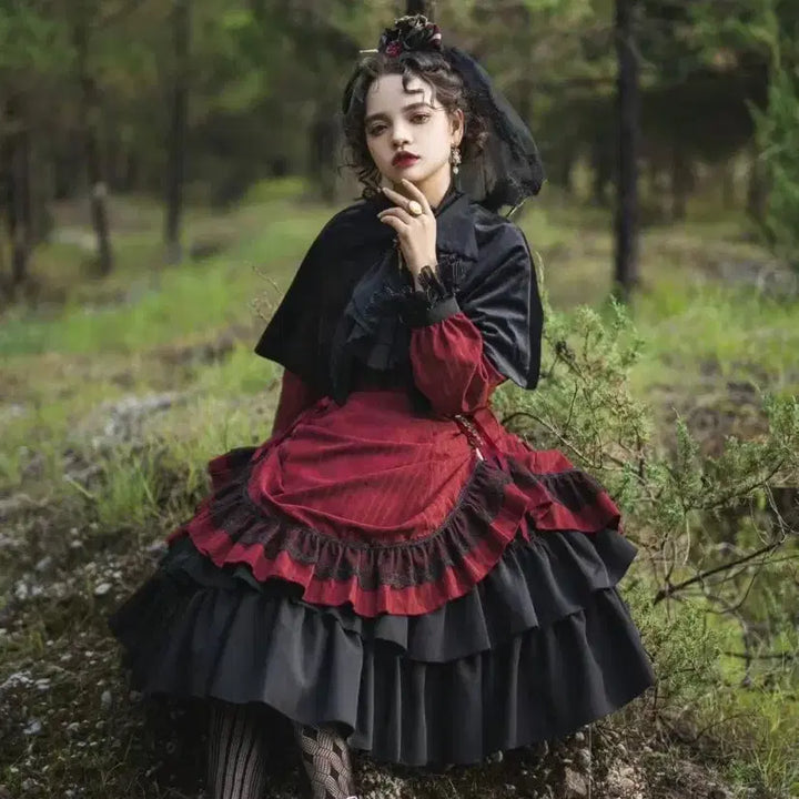 [BUNJANG] Vintage Gothic Lolita Long Dress / 고딕 로리타 빈티지 롱드레스(2컬러)