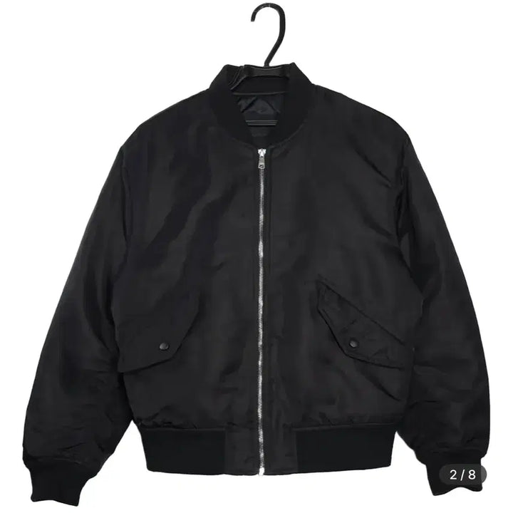 [BUNJANG] POLHAM Minimal Mood Basic Zip-Up Bomber Jacket / 폴햄 POLHAM 미니멀 무드 베이직 집업 항공점퍼 s