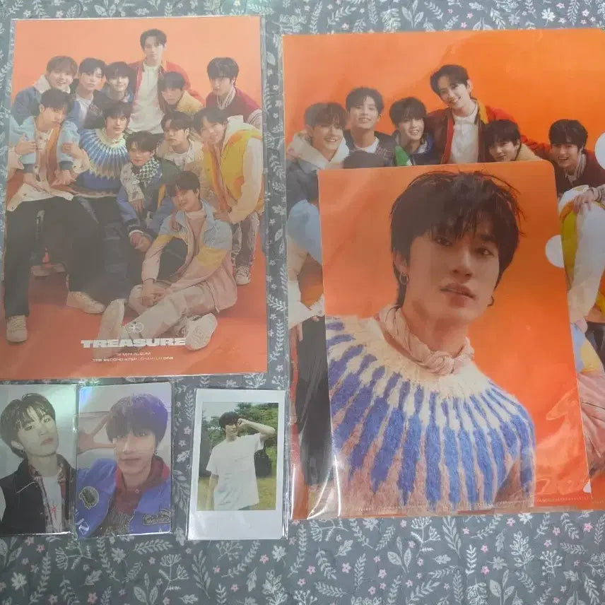 [BUNJANG] Treasure Bang Yedam Photocard Polaroid Poster Bundle / 트레저 방예담 포토카드 2장 폴라로이드 1장 포스터 1장 홀더 파일