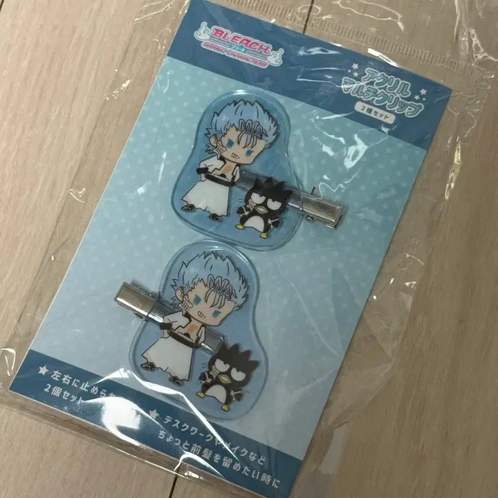 [BUNJANG] Bleach x Sanrio Acrylic Multi Clip Set / 블리치 X 산리오 아크릴 멀티 클립 2종 세트 그림죠