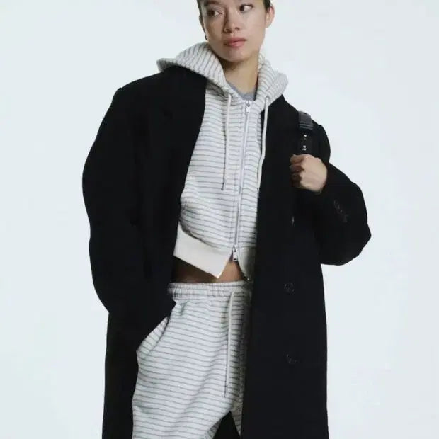 [BUNJANG] Glowny G-Classic Wool Coat Black / 글로니 G클래식 울코트