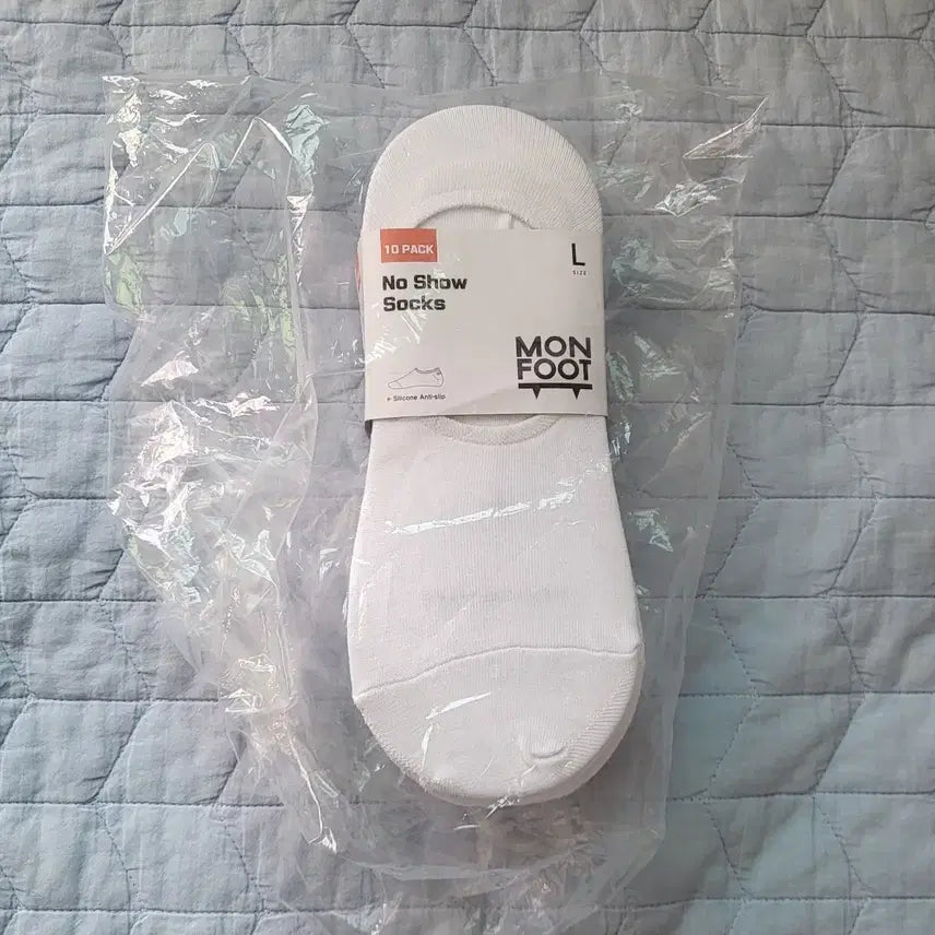 [BUNJANG] Monfoot No Show Socks Set (L, White) - 10 Pairs / (새상품)몬풋 브랜드의 노쇼삭스 10켤레 세트 L