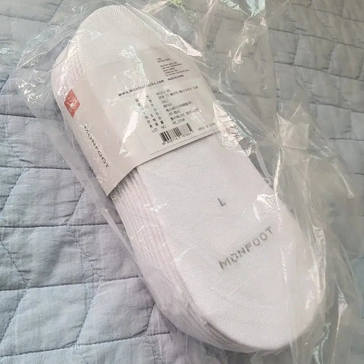 [BUNJANG] Monfoot No Show Socks Set (L, White) - 10 Pairs / (새상품)몬풋 브랜드의 노쇼삭스 10켤레 세트 L