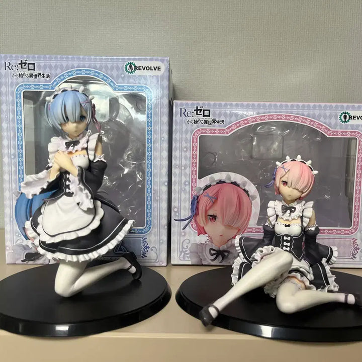 [BUNJANG] Revolve Re:Zero Rem &amp; Ram Figure / 리볼브 리제로 렘&amp;람 피규어