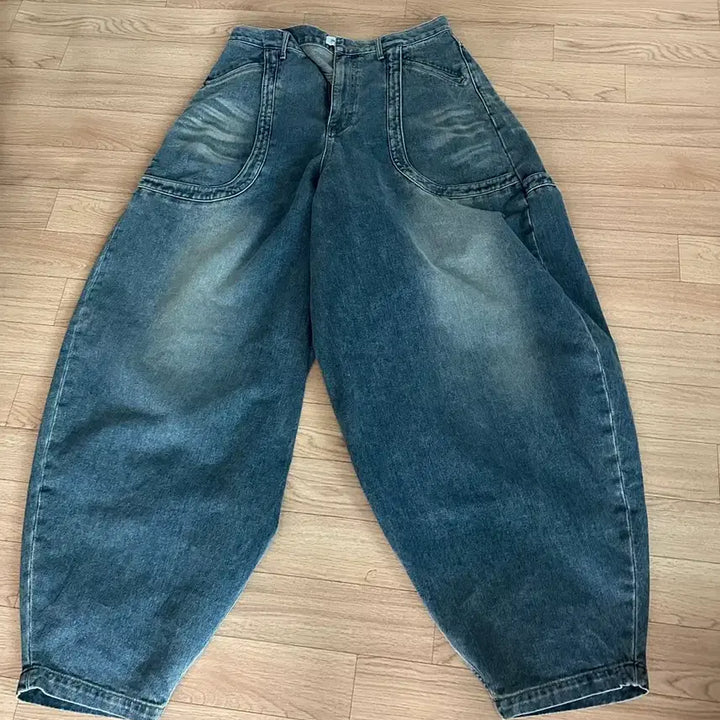 [BUNJANG] CHIEF-CHIC Oculus Baggy Jeans (Deep Blue) / 뉴치프시크dp oculus baggy jean (deep blue)