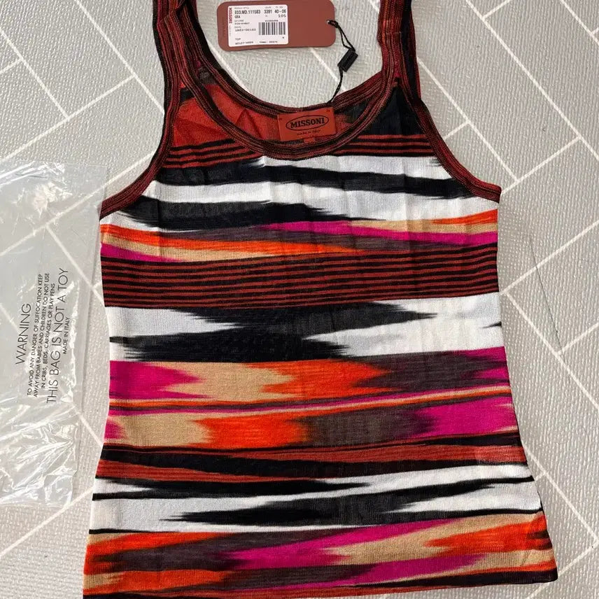 [BUNJANG] Missoni Sleeveless Top / 미쏘니.나시 새상품