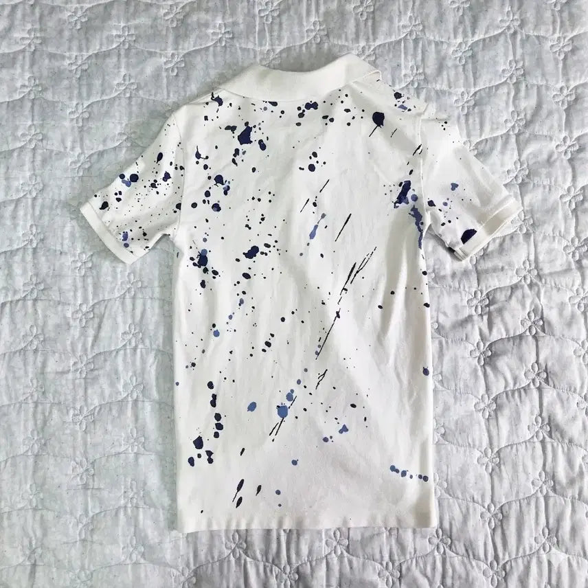 [SOLD OUT] 폴로 랄프로렌 페인트 스플래시 반팔 M(10-12) 여자 크롭핏
