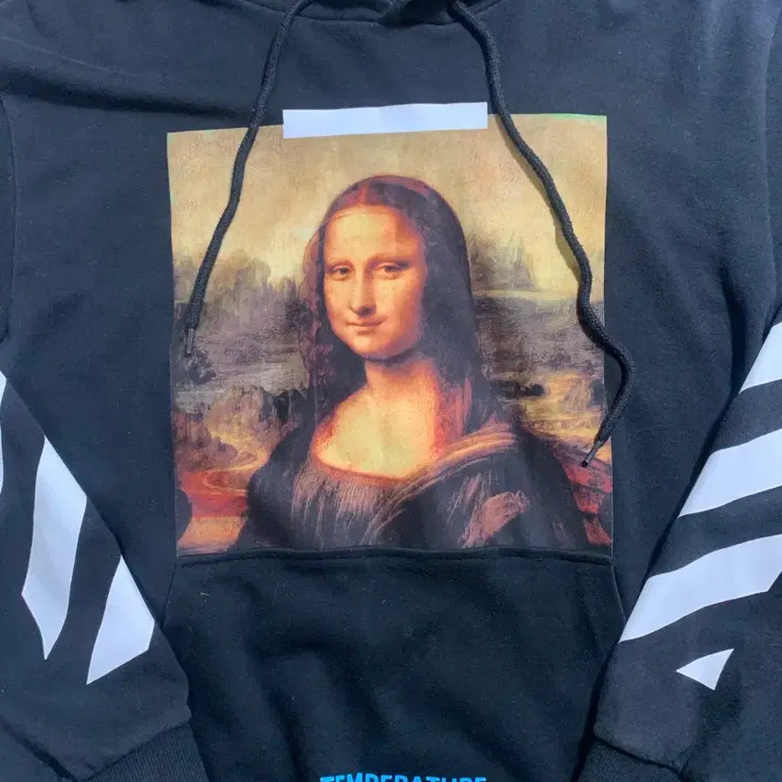 [BUNJANG] Off-White Mona Lisa Black Hoodie / 오프화이트 모나리자 블랙 후드티