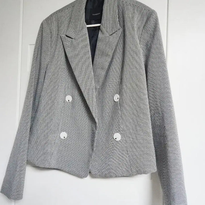 [BUNJANG] Y Check Crop Jacket / Y 체크 크롭 자켓