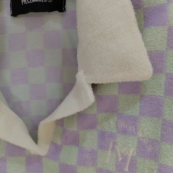 [BUNJANG] Piecemaker Plaid Short-Sleeve Polo T-Shirt / PIECEMAKER 체크 반팔 카라 티셔츠