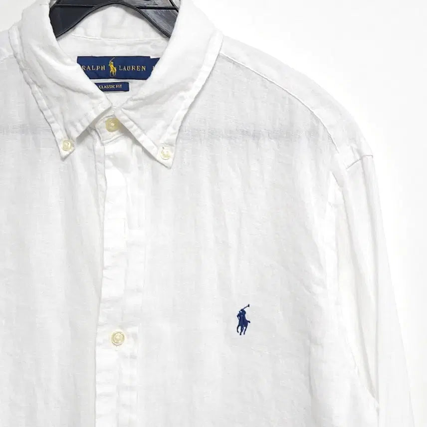 [SOLD OUT] 폴로 랄프로렌 린넨 셔츠 화이트 클래식핏 남성 95 추천 정품