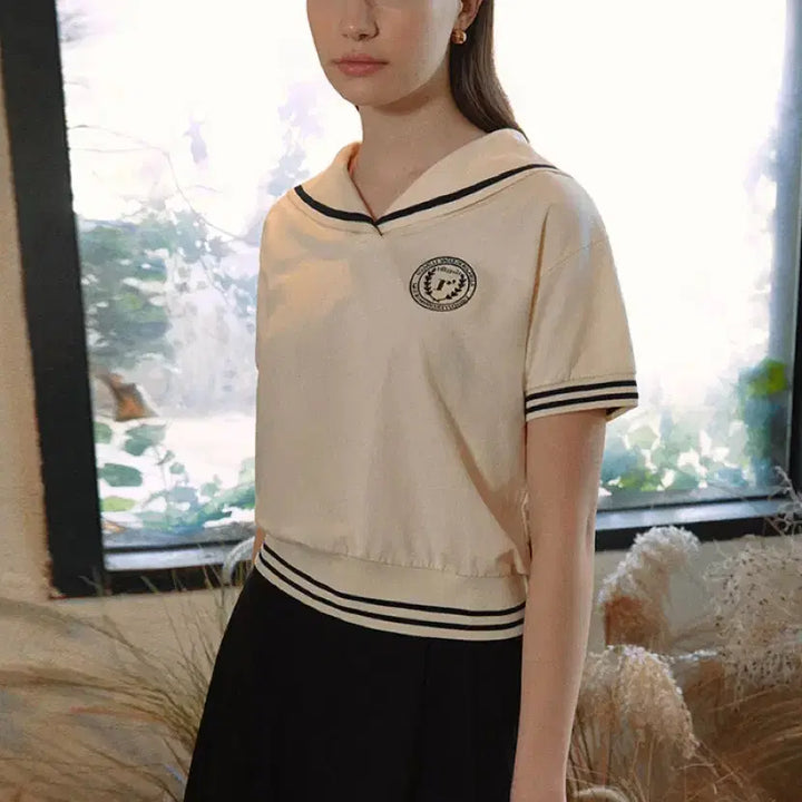 [BUNJANG] Rola Rola Sailor Collar T-shirt / 로라로라 세일러 카라 티셔츠 21SS