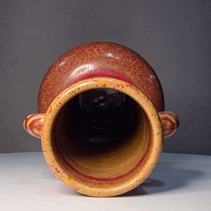[BUNJANG] Celadon Ox-Blood Glazed Vase / 우혈홍양이준