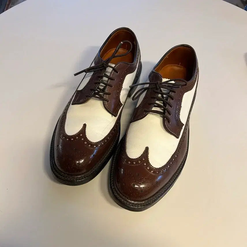 [BUNJANG] Alden Spectator Wingtip Shoes / 알든 윙팁 브라운/화이트 스펙테이터 size 7