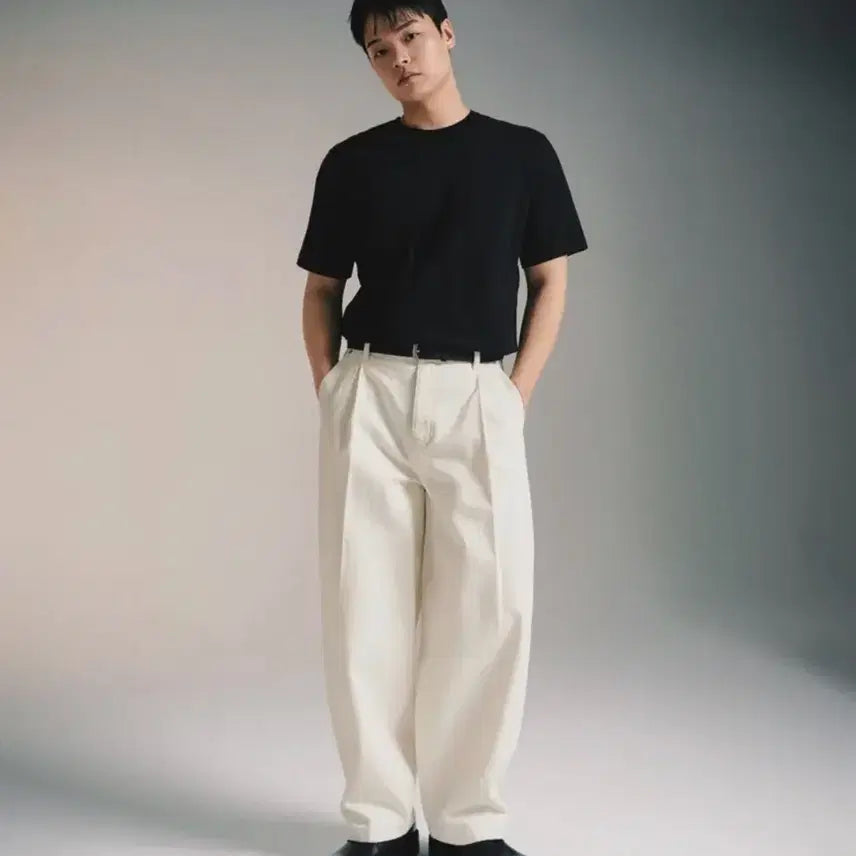 [BUNJANG] CONE Deep Tuck Curved Denim Pants Cream/28 / [짱구대디 컬래버]CONE 딥 턱 커브드 데님팬츠 [크림/28]무탠다드