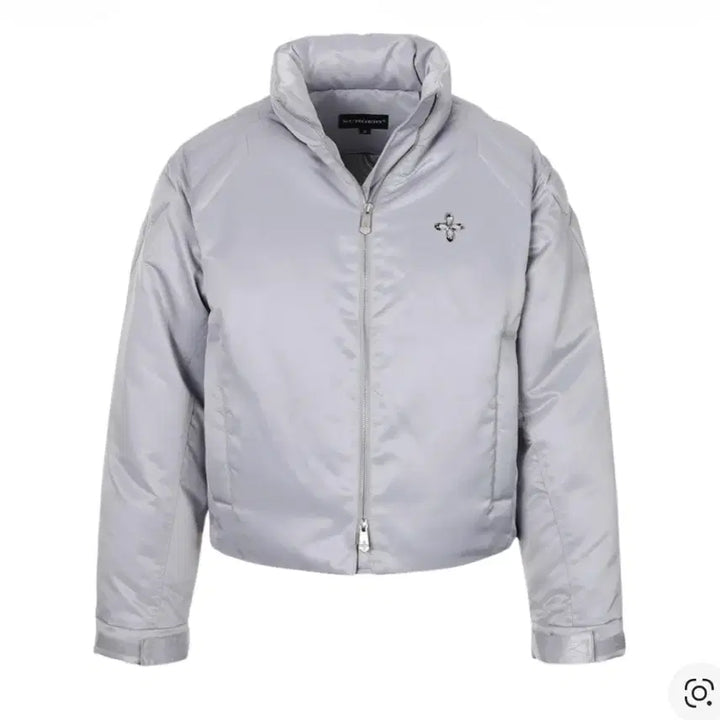 [BUNJANG] Surgery Biker Embossed Puffer Jacket Gray L / 써저리 바이커 엠보싱 푸퍼 자켓 그레이 L판매 쿨거 시 네고