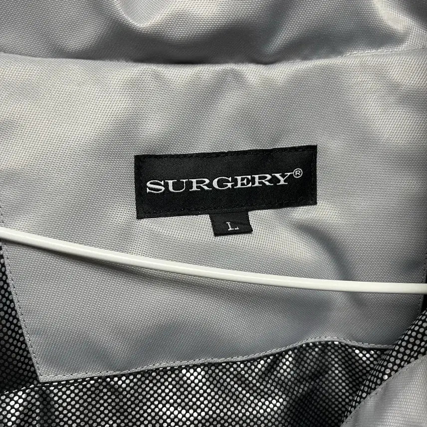 [BUNJANG] Surgery Biker Embossed Puffer Jacket Gray L / 써저리 바이커 엠보싱 푸퍼 자켓 그레이 L판매 쿨거 시 네고