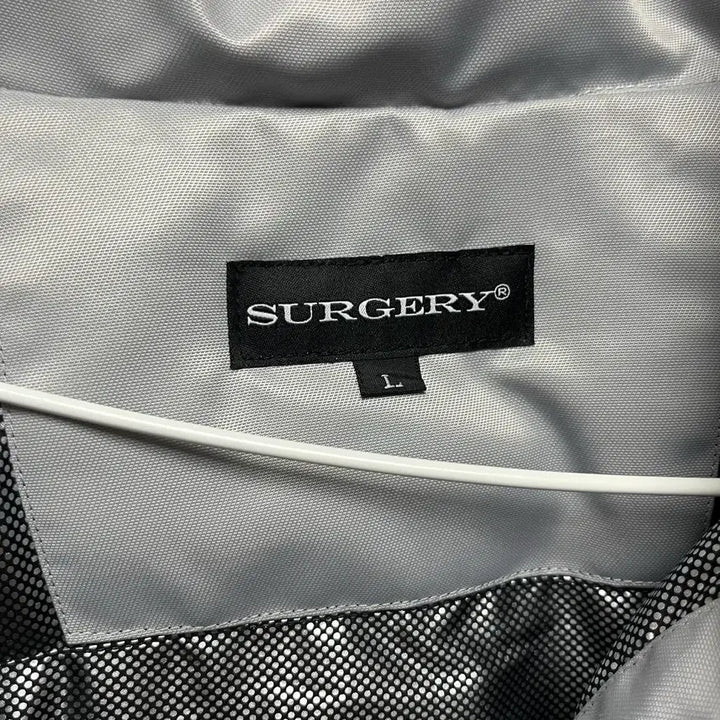 [BUNJANG] Surgery Biker Embossed Puffer Jacket Gray L / 써저리 바이커 엠보싱 푸퍼 자켓 그레이 L판매 쿨거 시 네고
