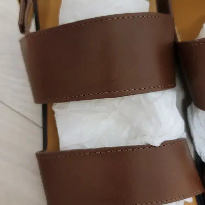[BUNJANG] TheCashmere Leather Sandals (Size 36/230) / 더캐시미어 새상품 가죽 샌들36 (230)