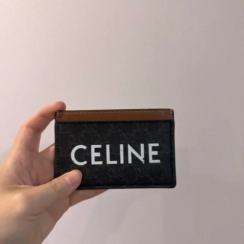 [BUNJANG] Celine Triomphe Card Holder Brown Full Set / 정품 셀린느 트리옹프 카드지갑 브라운 풀세트
