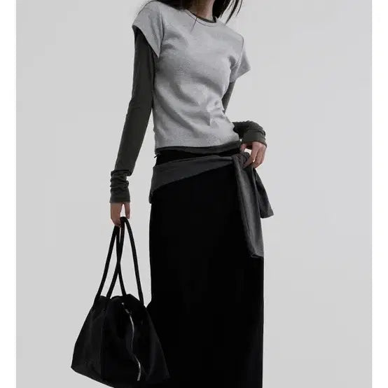 [BUNJANG] Poek Nylon Maxi Skirt / (새상품)포에크 나일론 롱스커트 (롱치마)