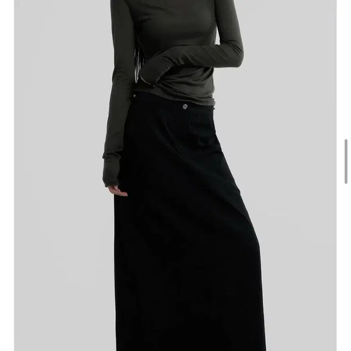 [BUNJANG] Poek Nylon Maxi Skirt / (새상품)포에크 나일론 롱스커트 (롱치마)