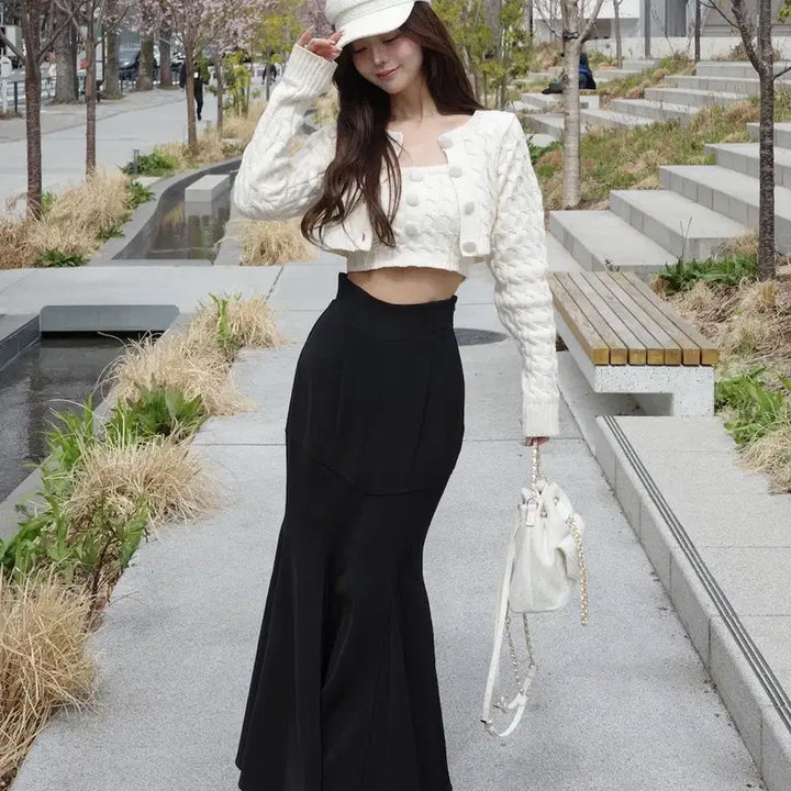 [BUNJANG] Darichy Mermaid Skirt / 다리치 머메이드 스커트/양산형지뢰계양지뢰스나계스나이델립서비스피움앤드마리