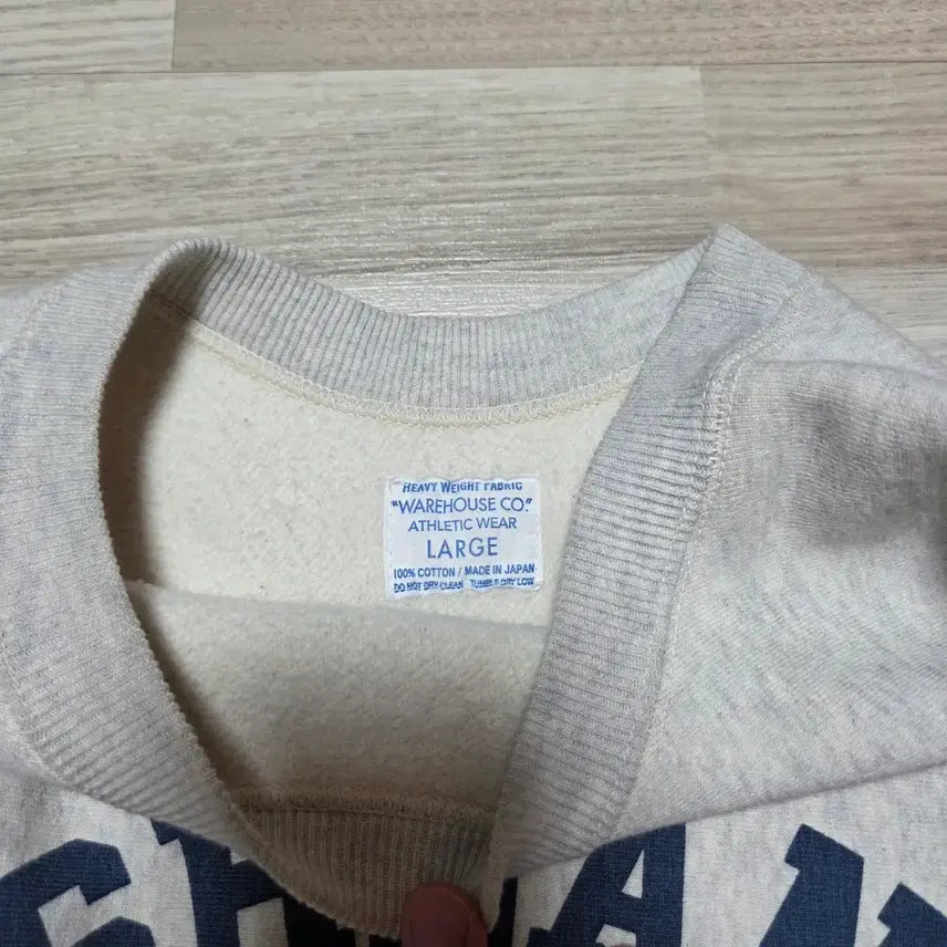 [BUNJANG] Warehouse Lot483 Sweatshirt - Oatmeal - Size L / 웨어하우스 Lot483 스웻 L사이즈 오트밀색상