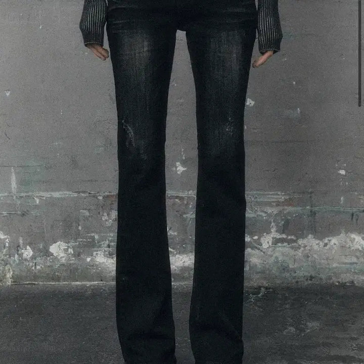 [BUNJANG] Bohemian Seoul Darkness Bootcut Jeans / 보헤미안서울 DARKNESS BOOTCUT JEANS