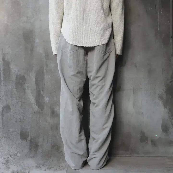 [BUNJANG] Unused Nylon Pants Gray Size 2 / 언유즈드 25FW 나일론 팬츠 그레이 2사이즈 판매합니다