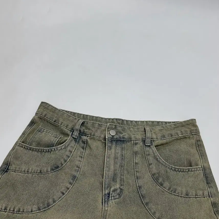 [SOLD OUT] 빈티지 워시드 벌룬 데님 팬츠 워싱 청바지