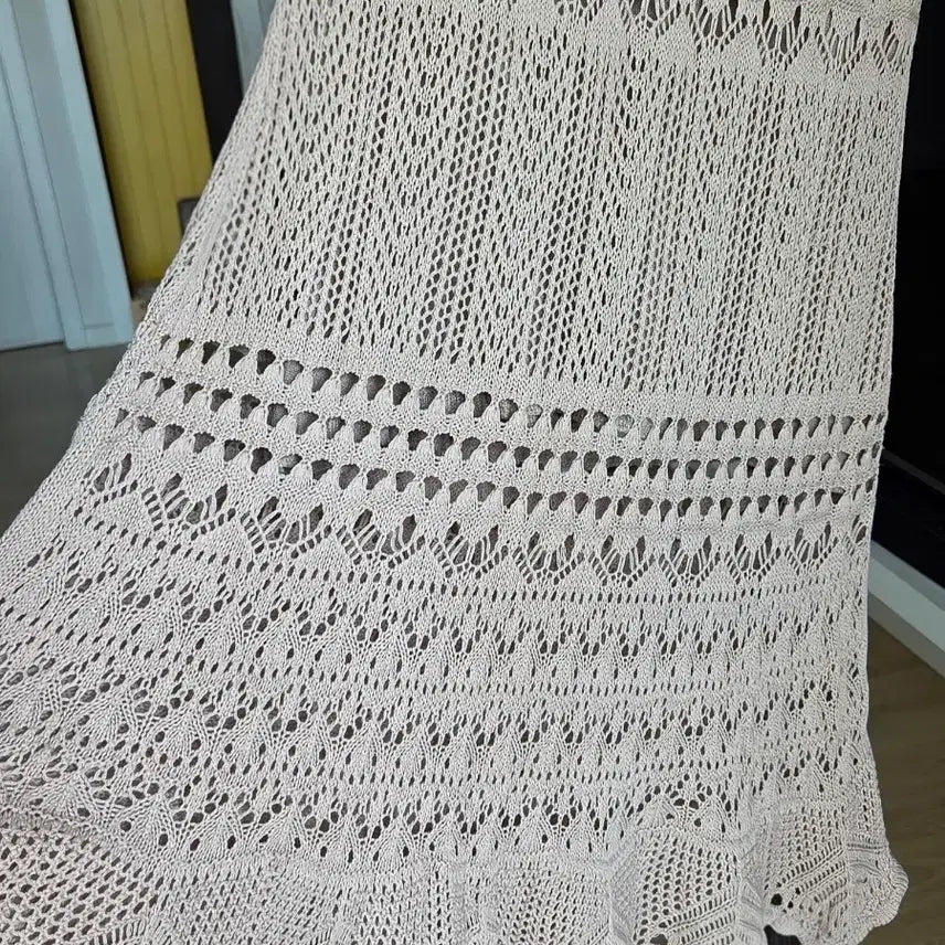 [BUNJANG] Crochet Knit Skirt with Waist Banding / 크로쉐 니트 허리 밴딩 스커트66
