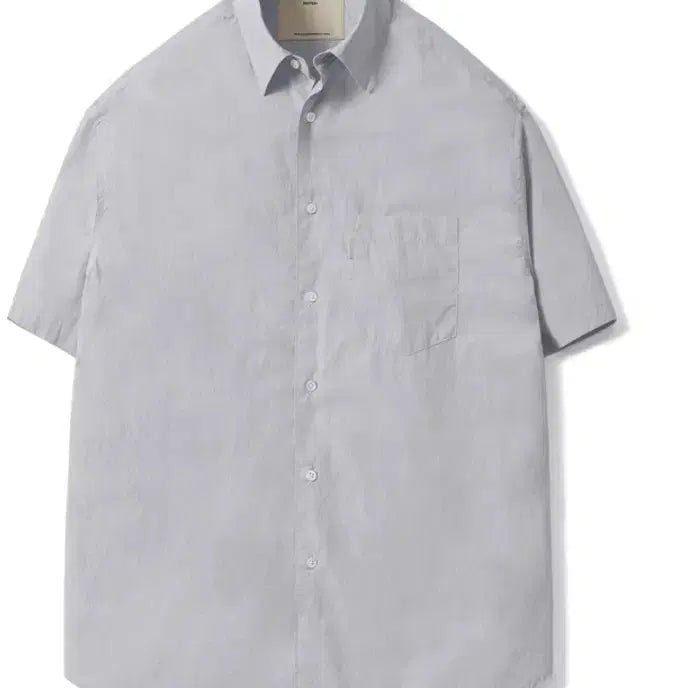 [BUNJANG] Pottery Comfort Half Shirt Silver 1 / 포터리 컴포트 하프 셔츠 실버 1