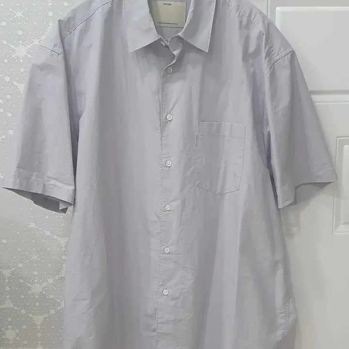 [BUNJANG] Pottery Comfort Half Shirt Silver 1 / 포터리 컴포트 하프 셔츠 실버 1