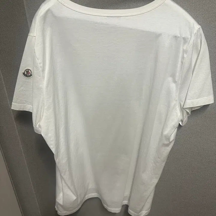 [BUNJANG] Moncler White Printing Short-Sleeve T-Shirt / 몽클레어 화이트 프린팅 반팔 티셔츠