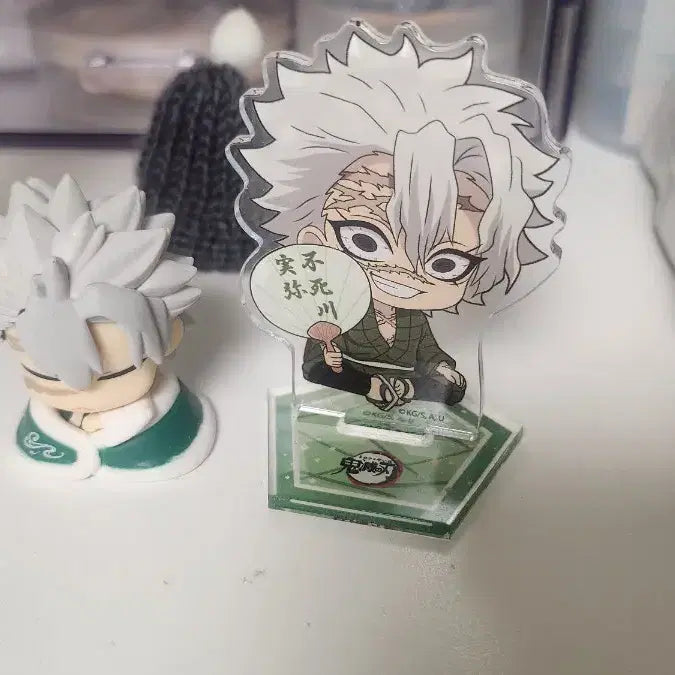[BUNJANG] Demon Slayer Sanemi Acrylic Stand &amp; Onemutan Figure Set / 사네미 오네무탄 가챠 아크릴 스탠드