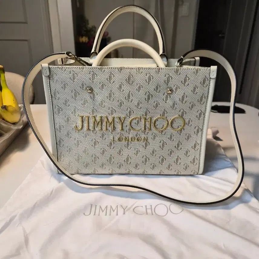 [BUNJANG] Jimmy Choo Leather Tote Bag / 지미추 토트백 숄더백 겸용