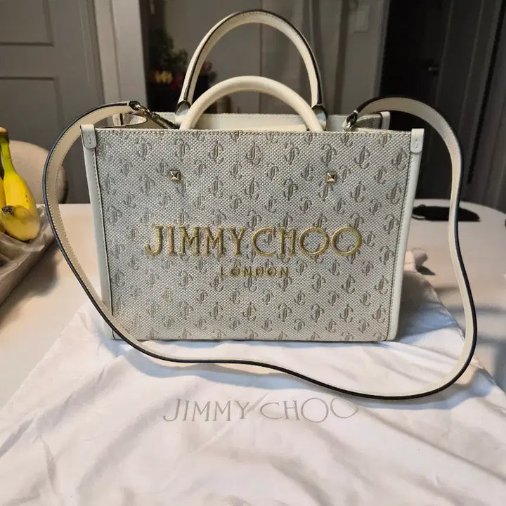 [BUNJANG] Jimmy Choo Leather Tote Bag / 지미추 토트백 숄더백 겸용