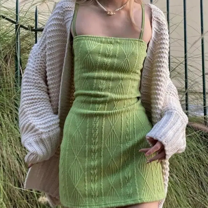 [BUNJANG] Slim Fit Mini Dress / 슬림핏 미니원피스