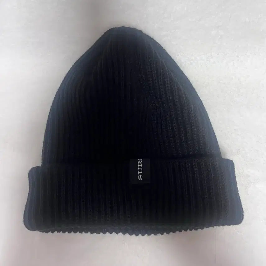 [BUNJANG] Surgery Logo Beanie Black / 써저리 로고 비니 블랙