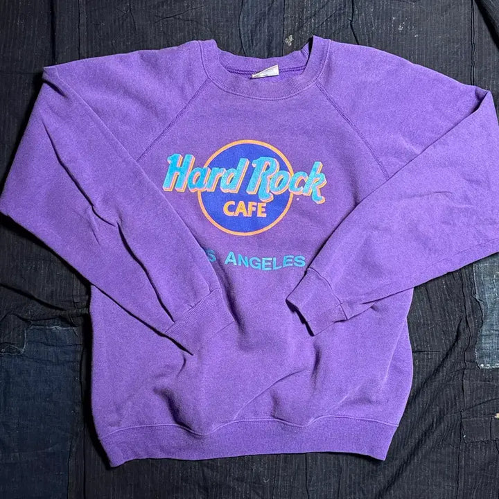 [SOLD OUT] 80-90s 헤인즈 하드락카페 로스 앤젤러스 스웻셔츠 L(42-44)