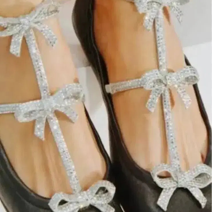 [BUNJANG] Rene Caovilla Rhinestone Ballet Flats / 주말특가! Rene Caovilla 르네까오빌라 블랙 카테리나 발레플렛