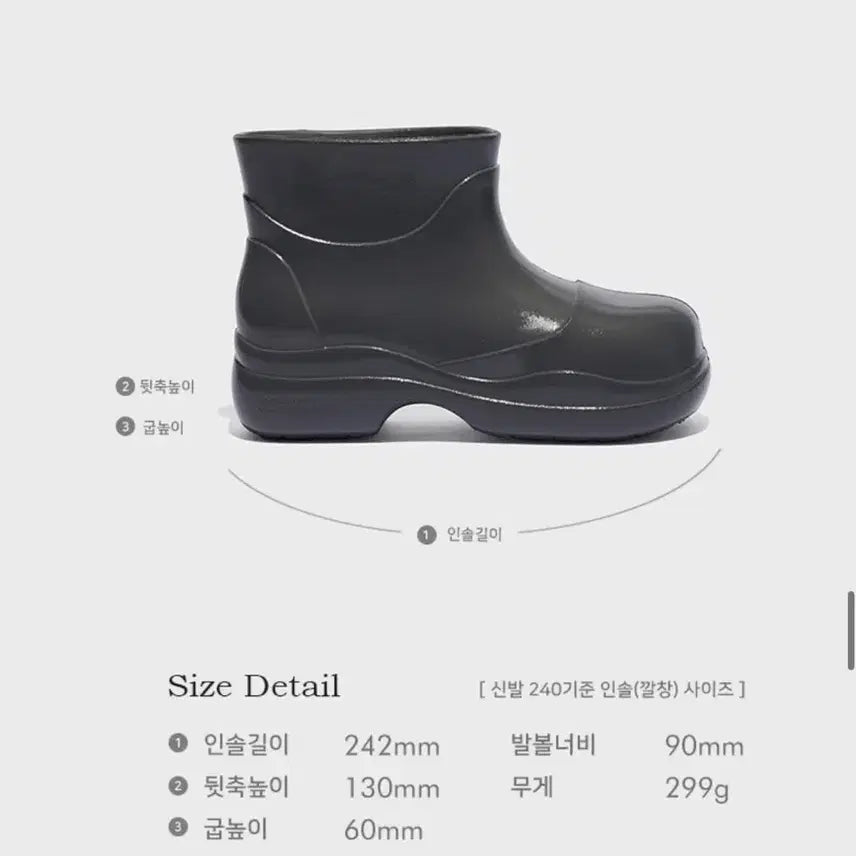 [BUNJANG] Rockfish Weatherwear Boots 240 / 락피쉬 웨더웨어 부츠 240 (굽 6cm)
