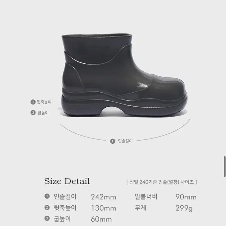 [BUNJANG] Rockfish Weatherwear Boots 240 / 락피쉬 웨더웨어 부츠 240 (굽 6cm)