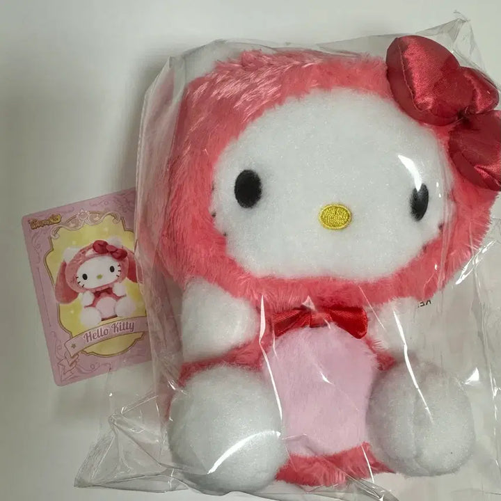 [BUNJANG] LDCX Sanrio Rabbit Costume Hello Kitty Doll Keychain / (단순개봉) LDCX 산리오 토끼코스튬 레드 헬로키티 인형 키링