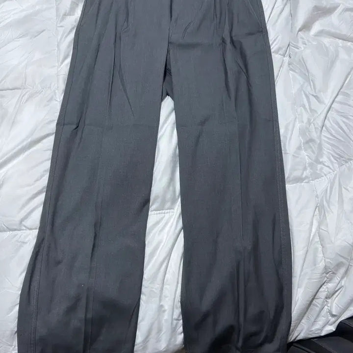 [SOLD OUT] [01] 어나더오피스 AW 산티아고 슬랙스 헤더그레이